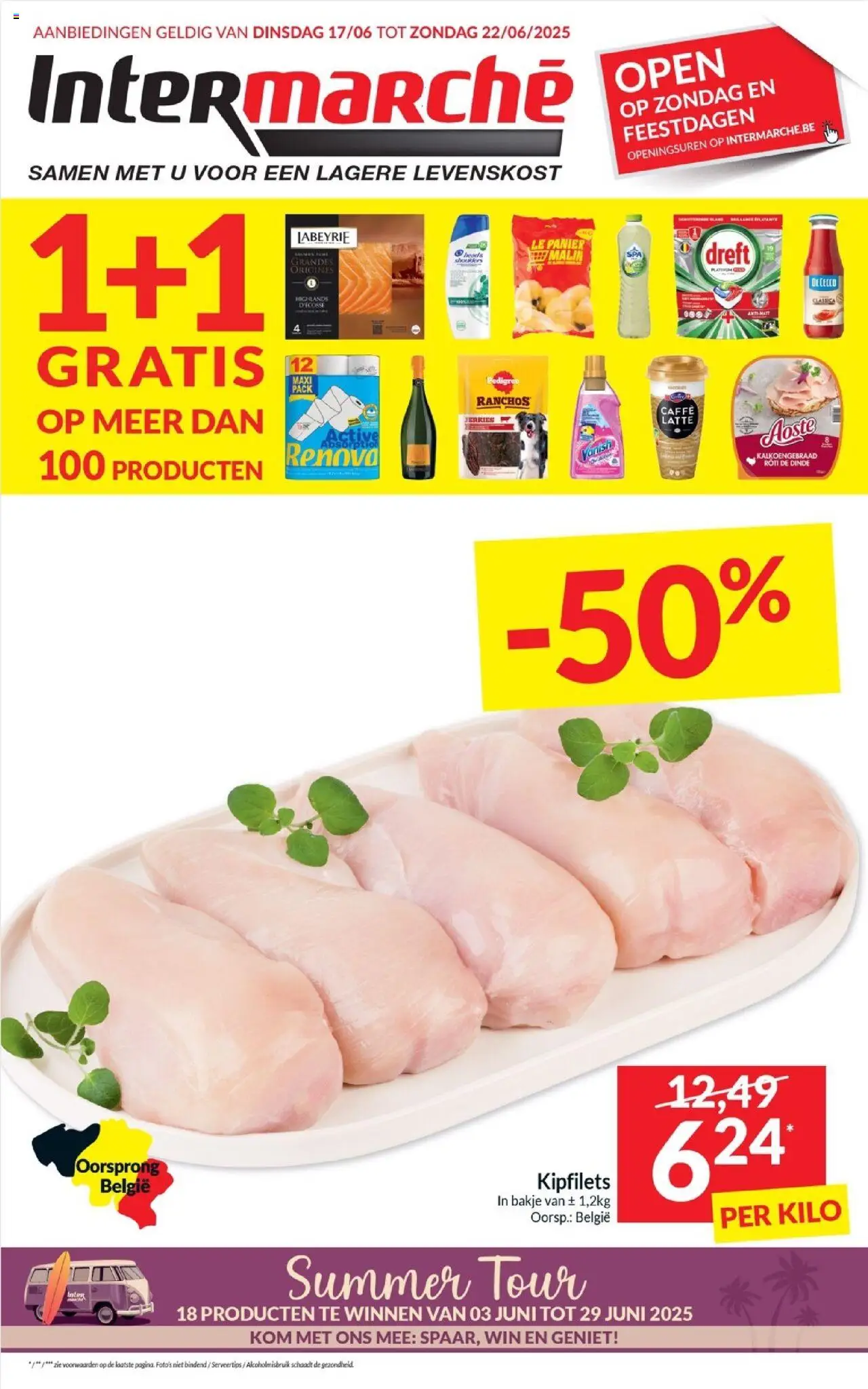 Intermarché shop Folder week 25 geldig vanaf 17/06/2025 - Paginanummer 1 - Kom