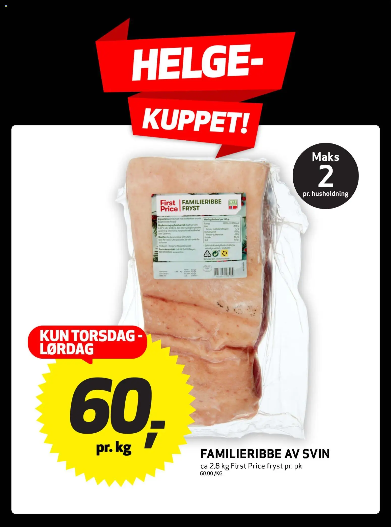 Forhåndsvis Black Weeks fra butikk Bunnpris gyldig fra 27/11/2025