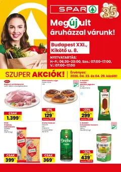 Spar - Spar Bp XXI., Kikötő u üzlet megújulás megtekintése, amely érvényes 2026.04.23.-től