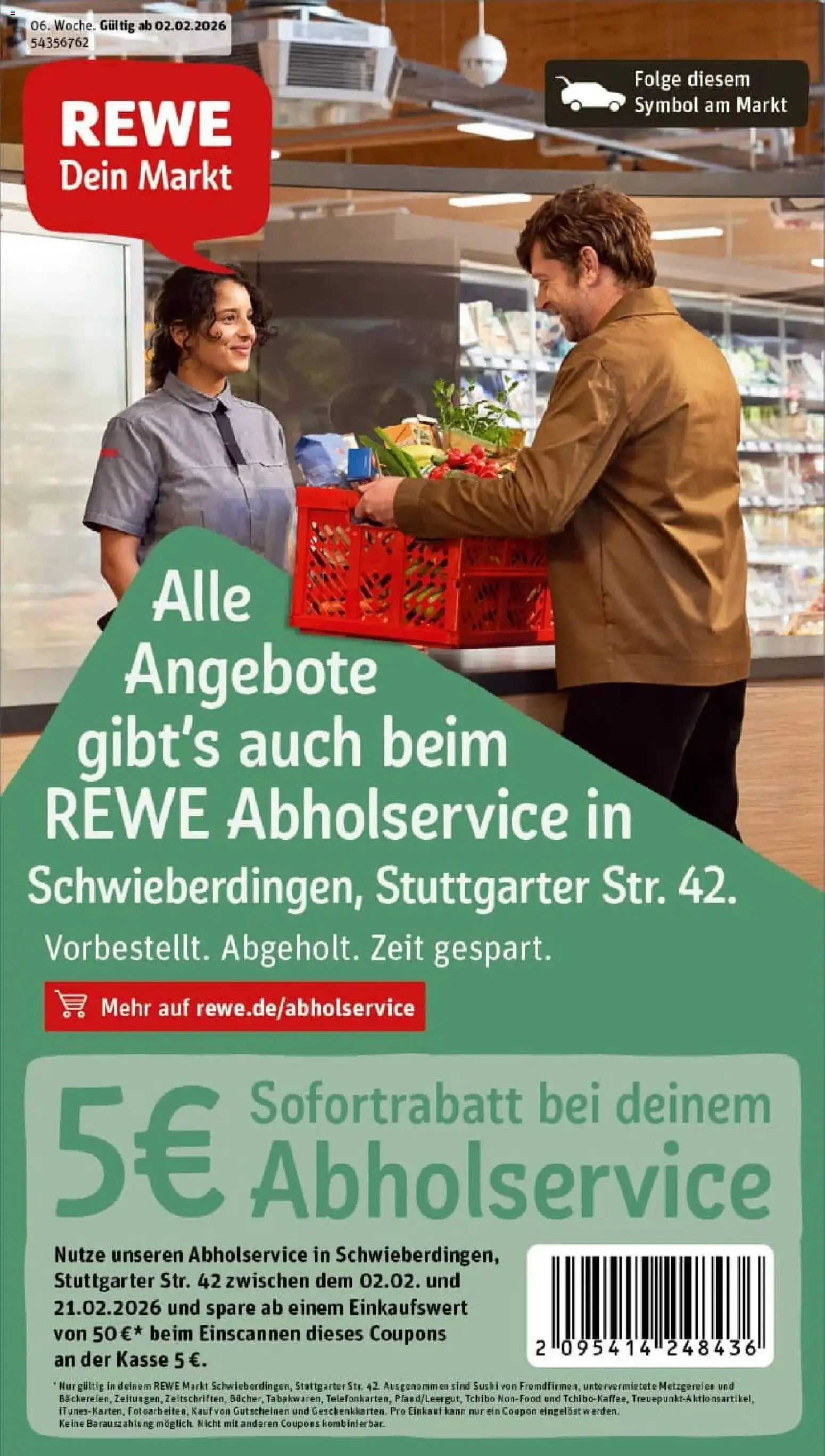 Vorschau von dem Prospekt des Geschäftes Rewe, gültig ab dem 02.02.2026