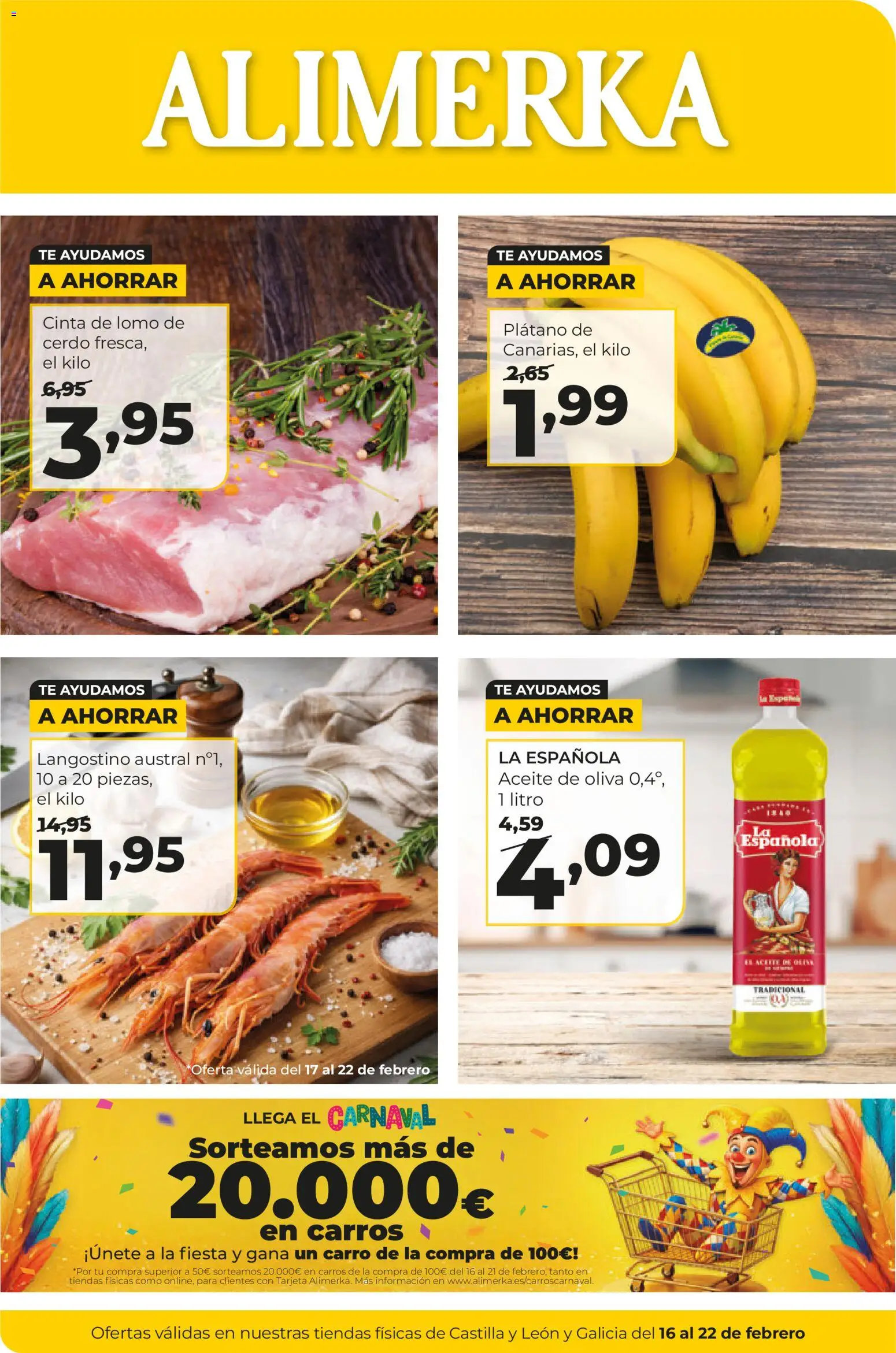 Vista previa del folleto de la tienda Alimerka válido desde el 16/02/2026 