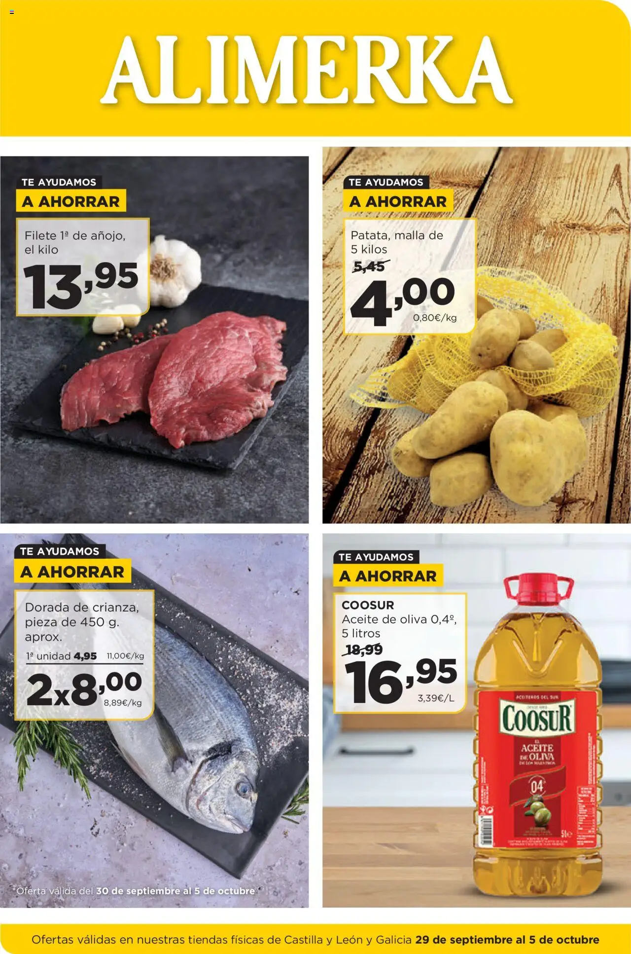 Alimerka Ofertas Castilla y León >> 29/09 - 05/10/2025 (catálogo)