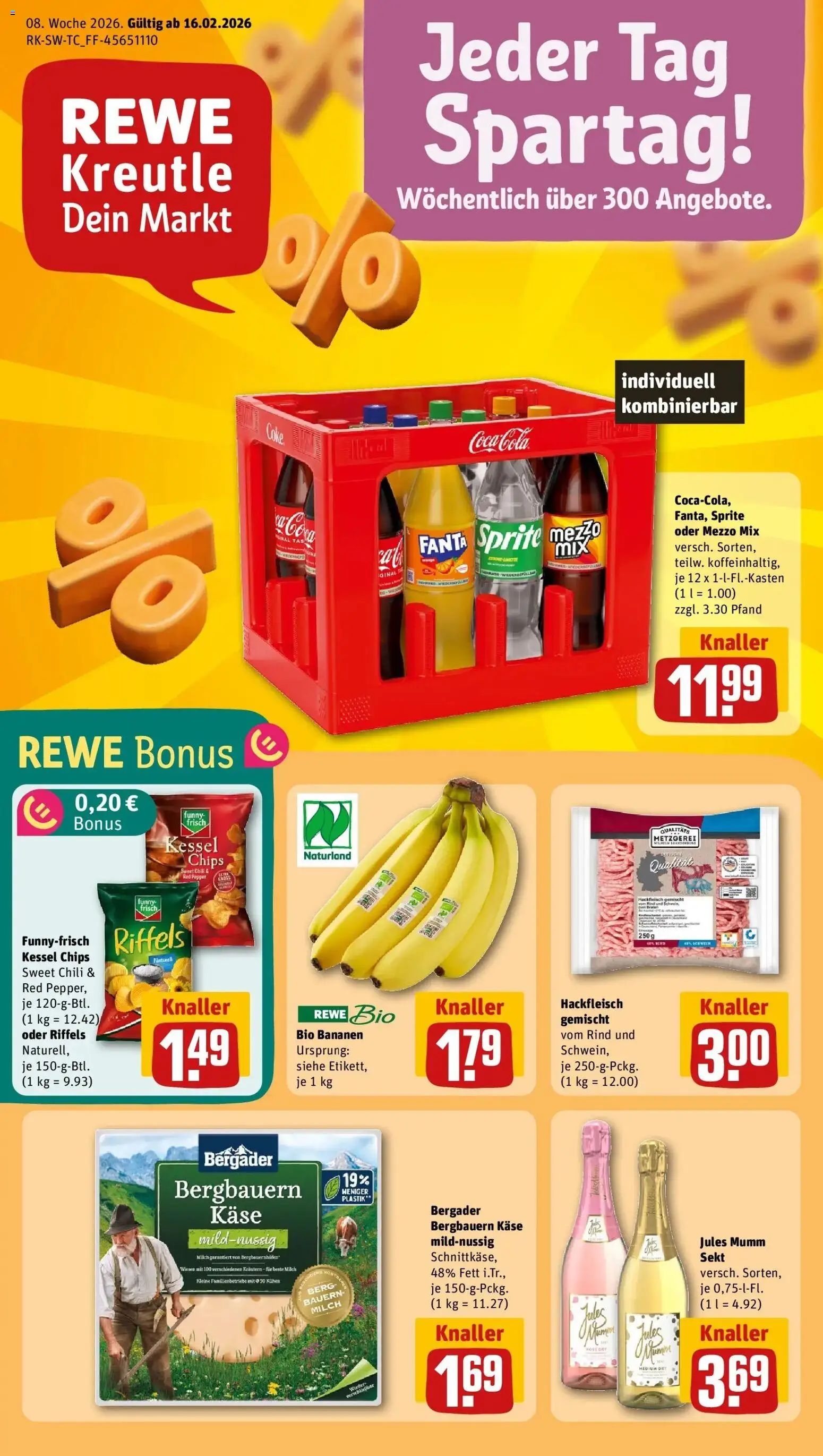 Vorschau von dem Prospekt des Geschäftes Rewe, gültig ab dem 16.02.2026