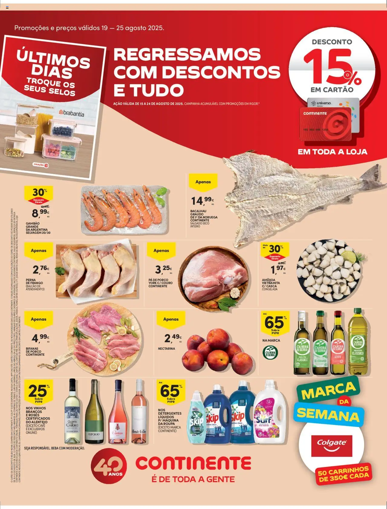Continente Folheto de 19/08/2025 - catálogo esta semana - página 1