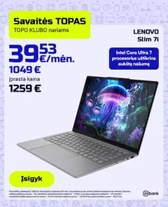 TOPOcentras parduotuvės leidinio TOPOcentras leidinys galiojančio nuo 2026.03.10 peržiūra