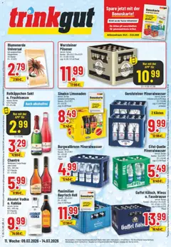 Vorschau von dem Prospekt des Geschäftes Trinkgut, gültig ab dem 09.03.2026