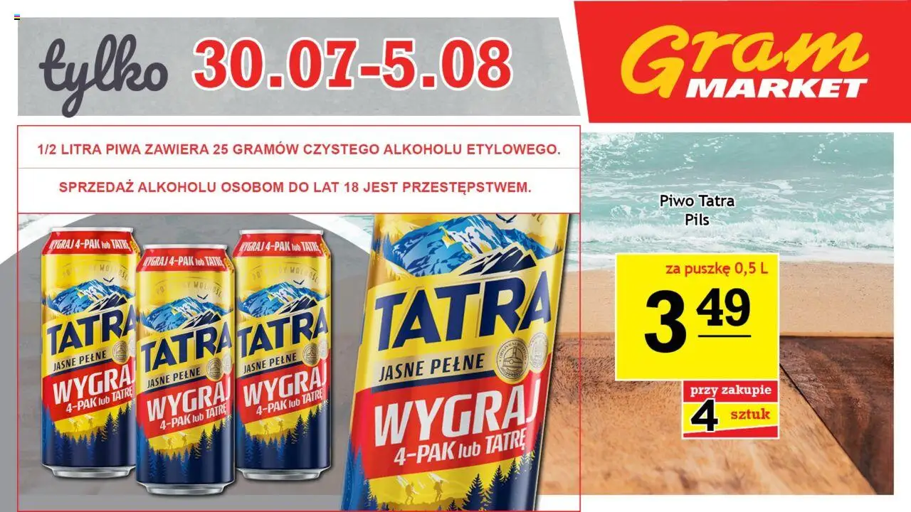 Gram Market Niesłychanie Niskie Ceny od 04.08.2025 - Nowa Gazetka - Numer strony 1