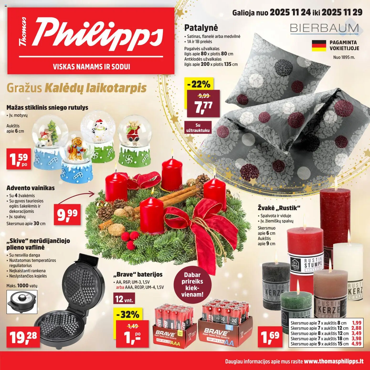 Thomas Philipps parduotuvės leidinio Leidinys galiojančio nuo 2025.11.24 peržiūra