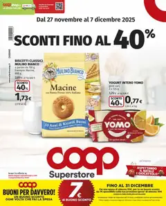 Anteprima dell'opuscolo Volantino Superstore - Cassano d'Adda dal negozio COOP valido da 27/11/2025