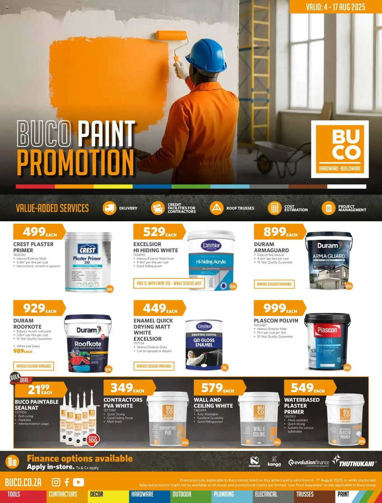 BUCO Paint Promotion from 04/08 - 17/08/2025 > Promotions