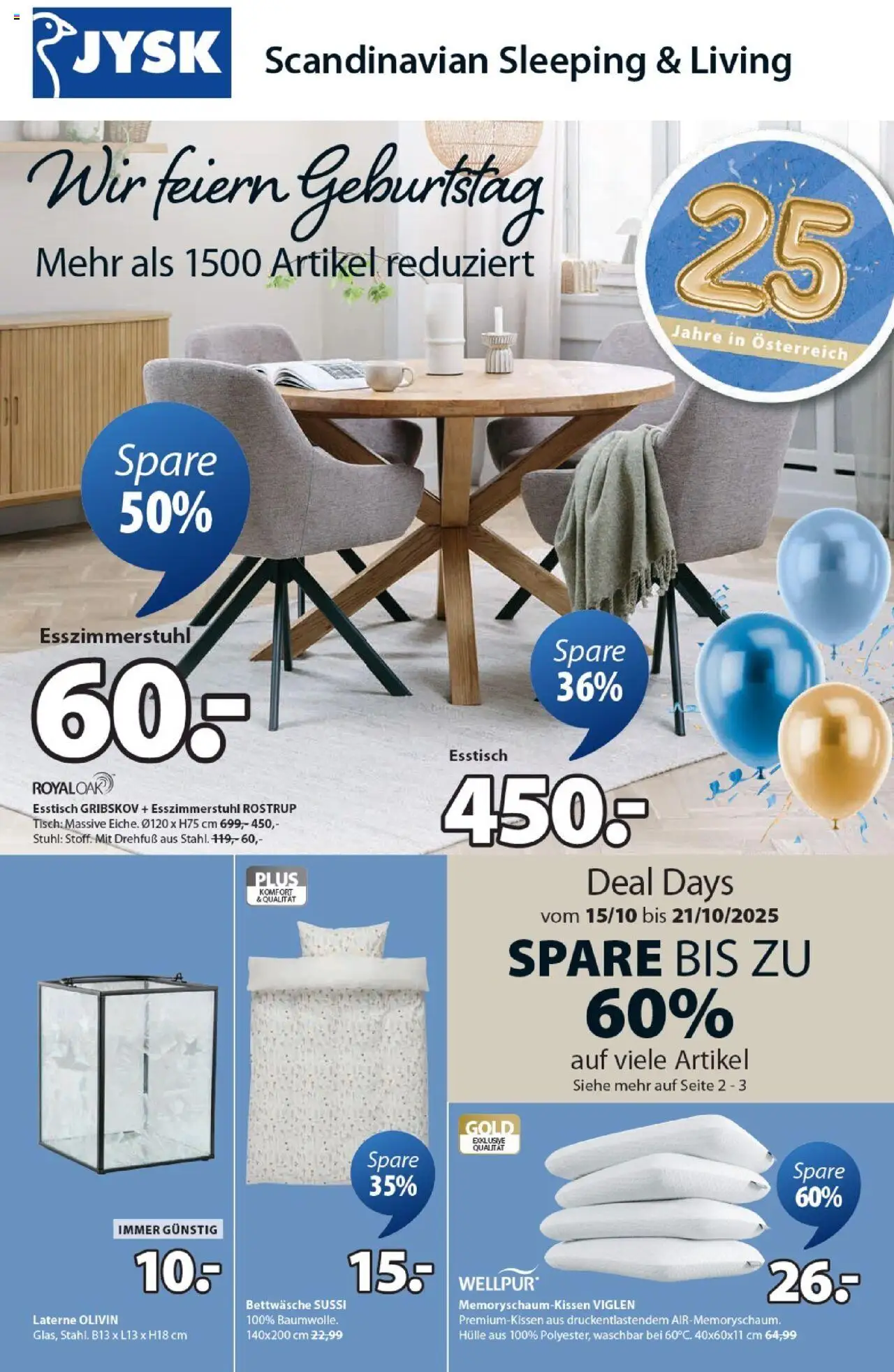  JYSK Angebote ab (15.10.2025 - 26.10.2025) - Seite 1