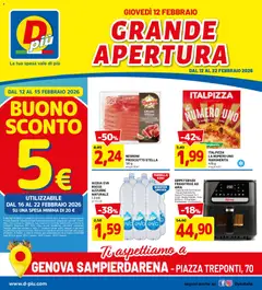 Anteprima dell'opuscolo Volantino Grande Apertura Genova dal negozio D Più valido da 12/02/2026