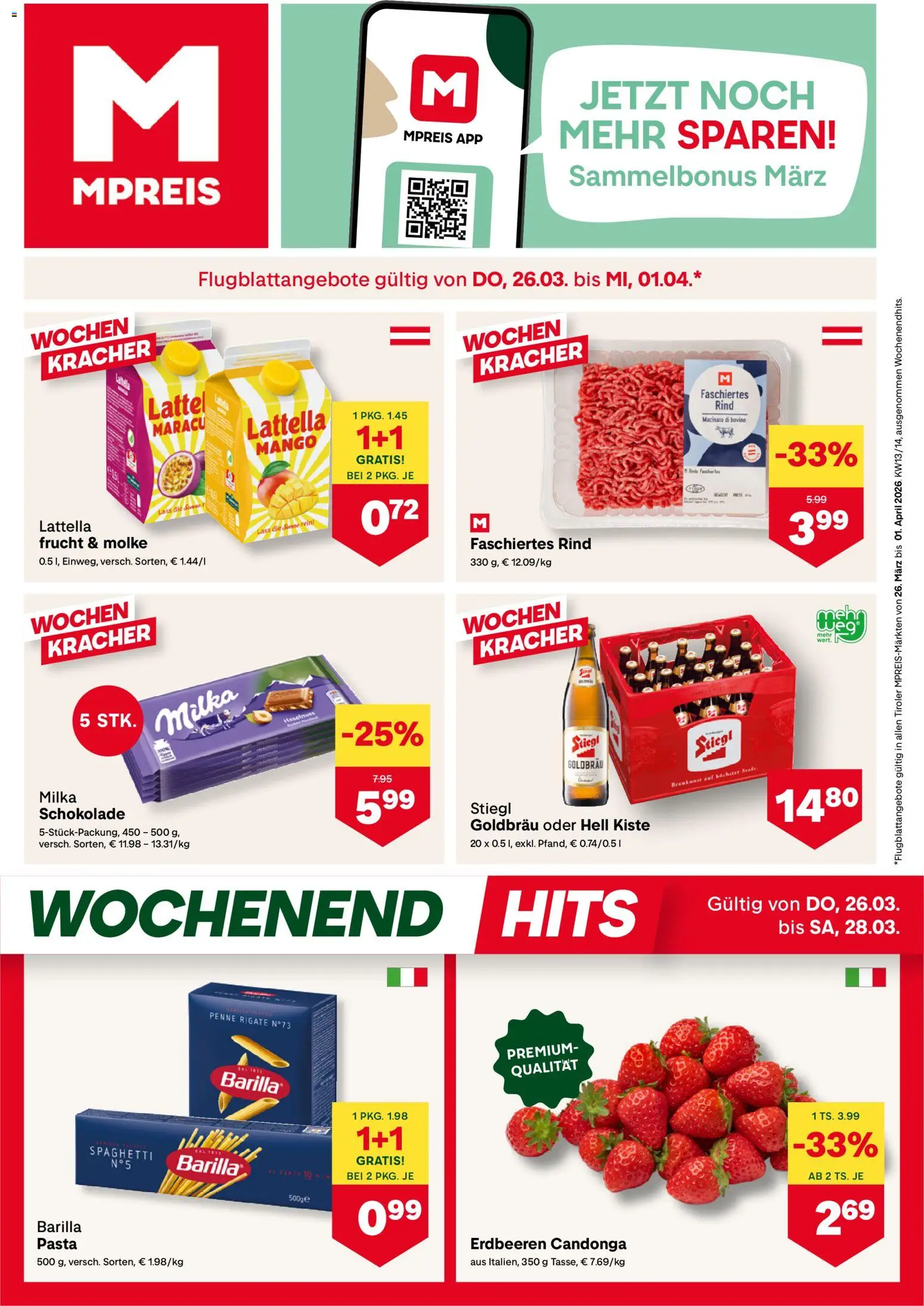 Vorschau der Angebote: MPREIS MPREIS Flugblatt gültig ab 26.03.2026