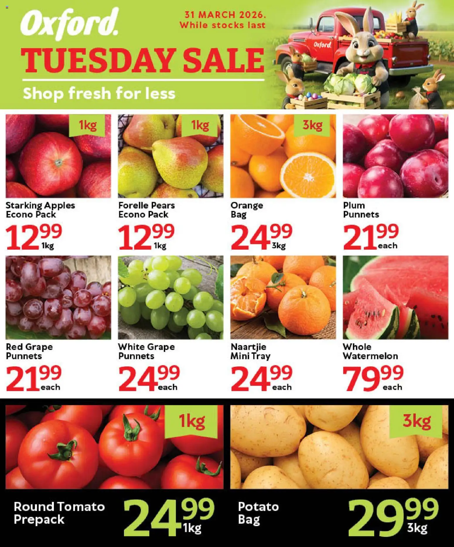 Preview of Oxford Freshmarket flyer valid from 31/03/2026