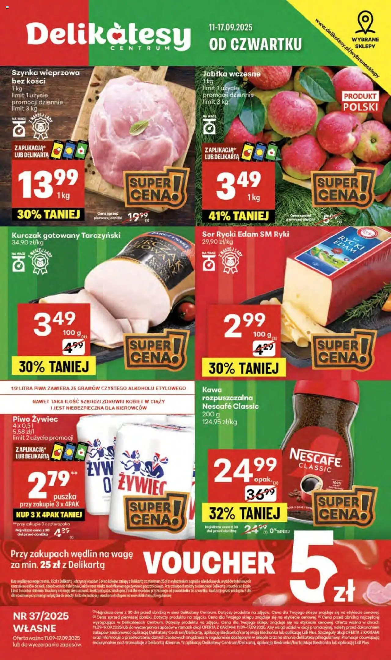 Delikatesy Centrum gazetka 11.09.2025 - Nowa gazetka promocyjna - Numer strony 1