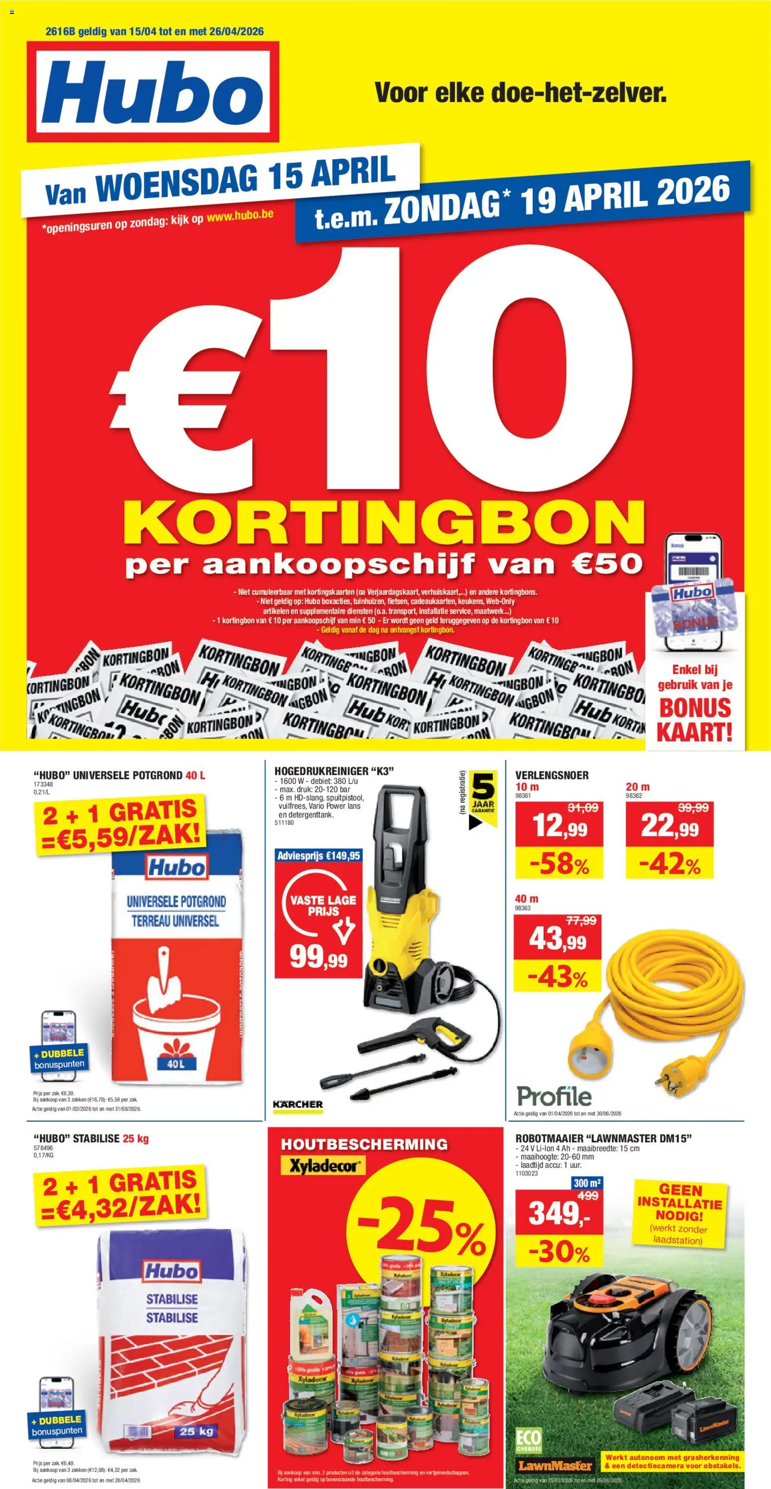 Voorbeeld van Hubo Folder van winkel Hubo geldig vanaf 15/04/2026