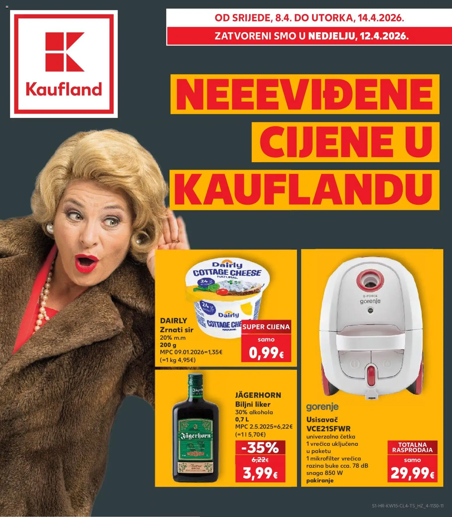 Pregled letka Split-Ravne njive trgovine Kaufland vrijedi od 08.04.2026