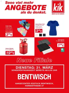 Vorschau von dem Prospekt des Geschäftes Kik, gültig ab dem 31.03.2026