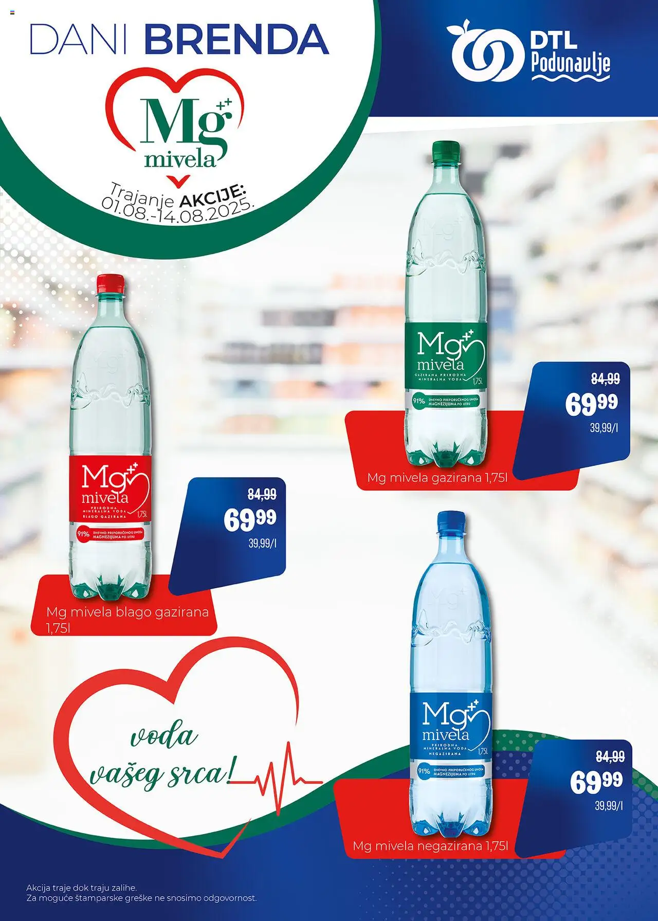 Podunavlje katalog važi od 01.08.2025 - stranica 1 - Voda, Mineralna voda
