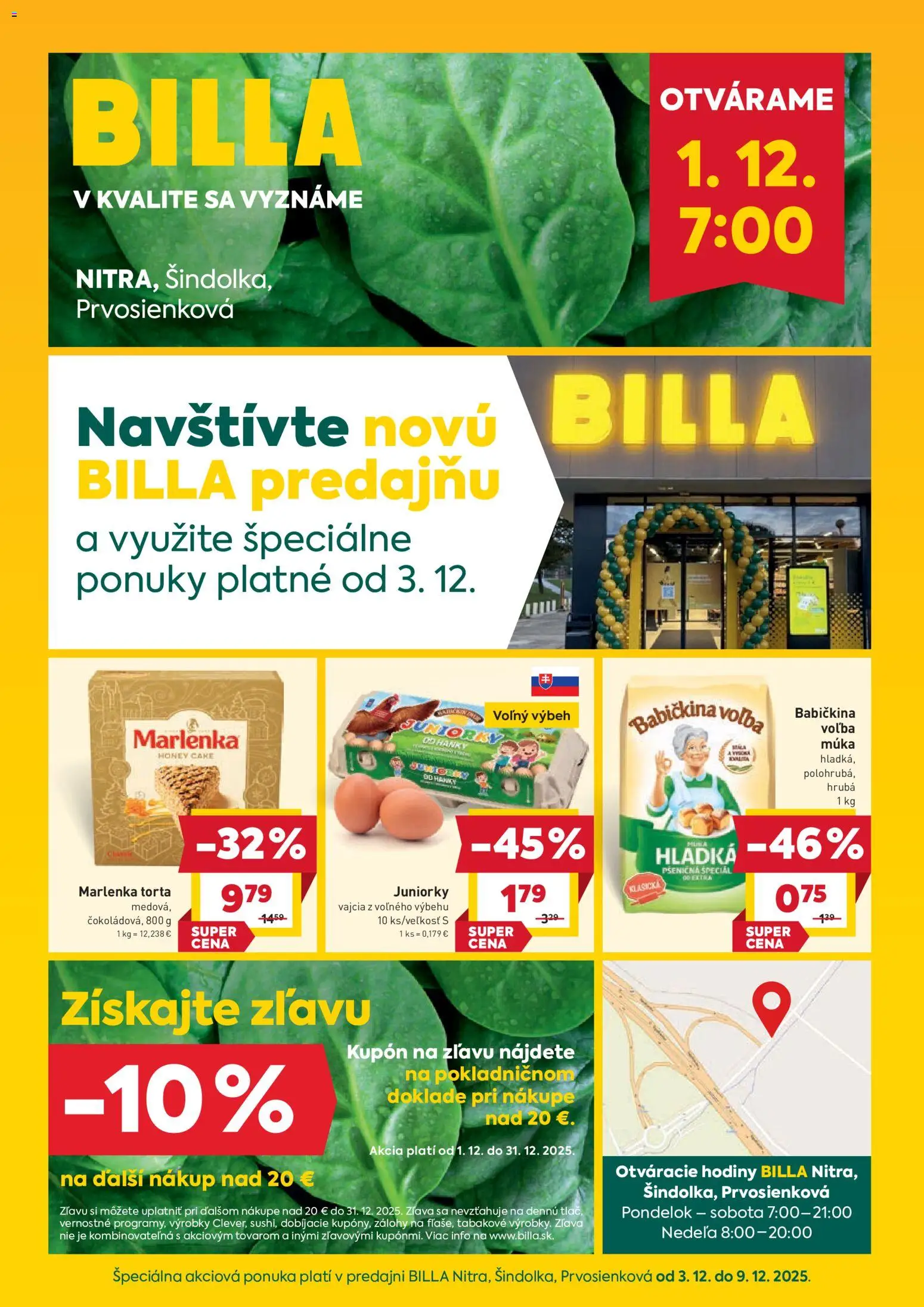 Náhľad Billa letáku platného od 03.12.2025