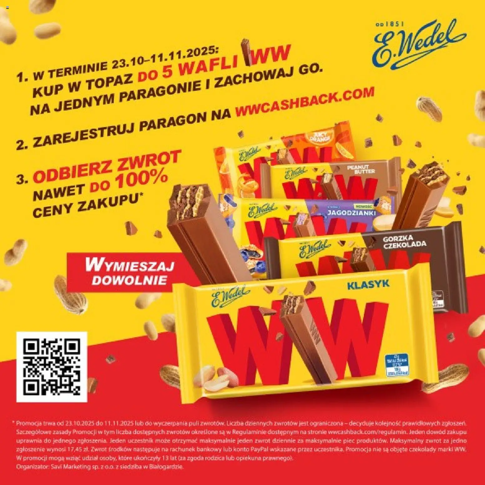 Pogląd gazetki "Konkurs - Wedel" ze sklepu Topaz ważnej od 23.10.2025