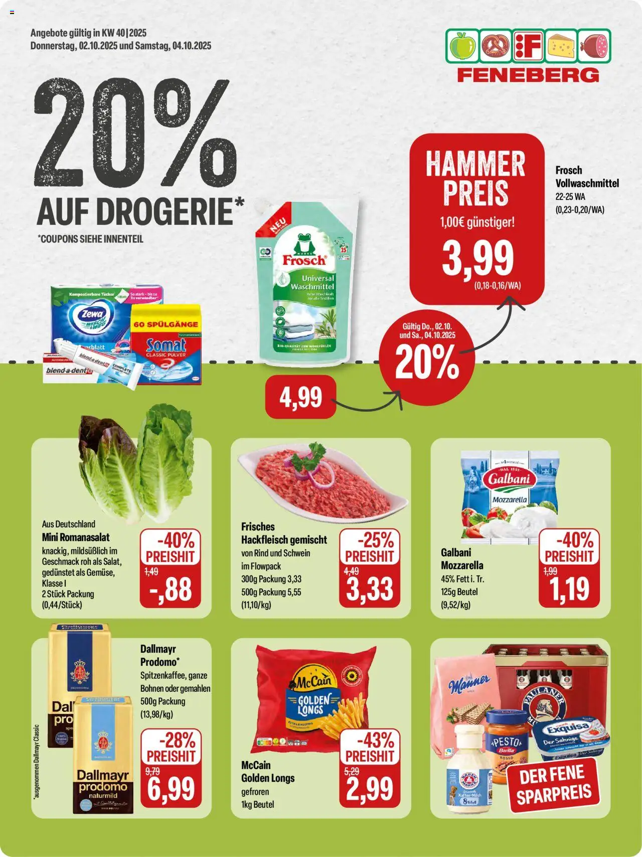 Feneberg Angebote (vom 02.10.2025 - 04.10.2025)