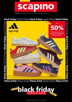 Voorbeeld van Black friday van winkel Scapino geldig vanaf 20-11-2025