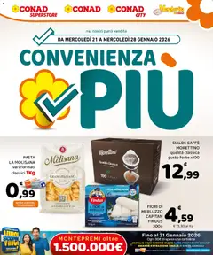 Anteprima dell'opuscolo Volantino Convenienza Più Sicilia dal negozio Conad valido da 21/01/2026