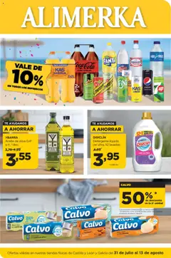 Vista previa del folleto de la tienda Alimerka válido desde el 31/07/2025 