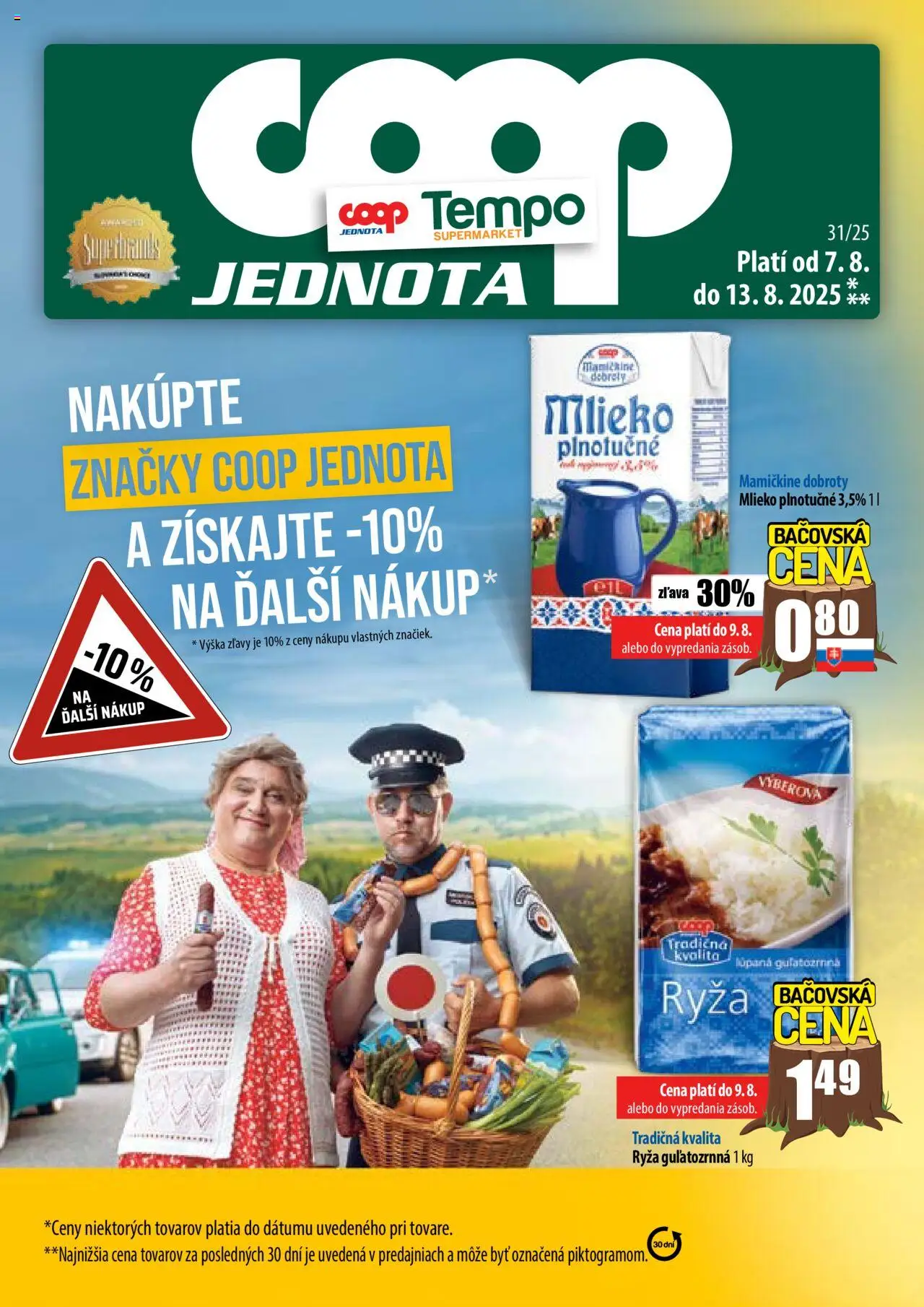 COOP Jednota leták od 07.08.2025 > Široká ponuka online