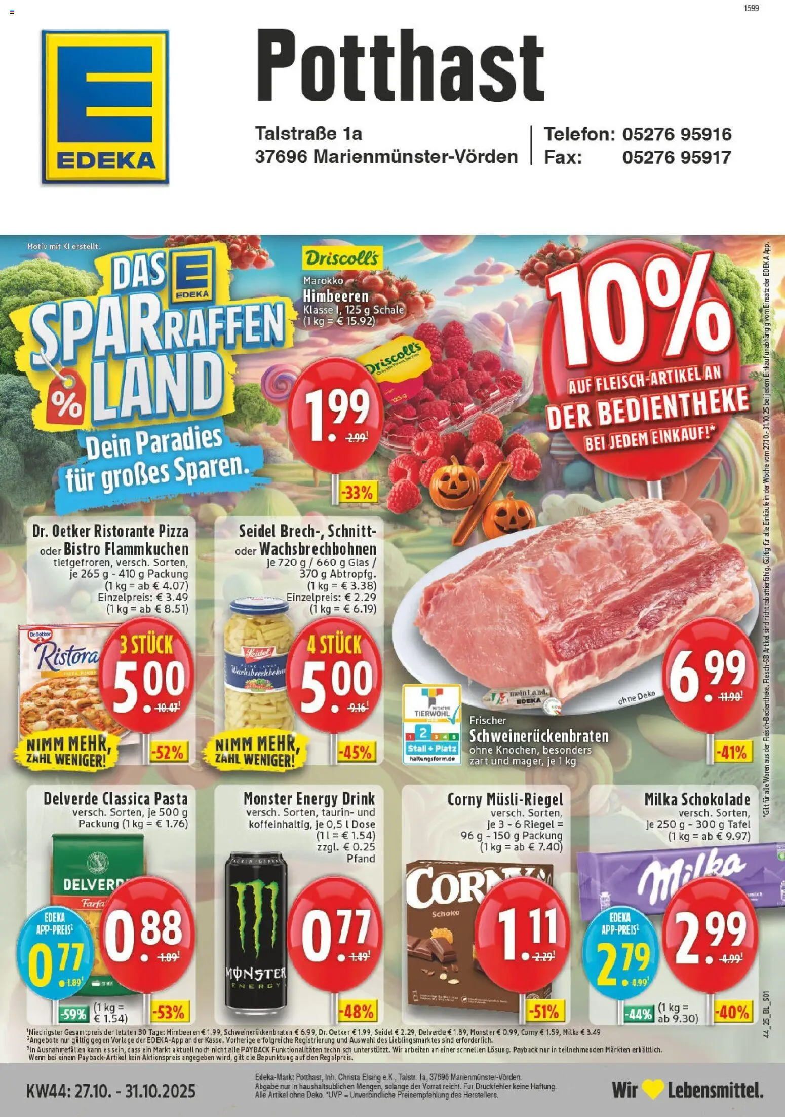 EDEKA Prospekt ab 26.10.2025 - Prospekt Marienmuenster-Voerden Online