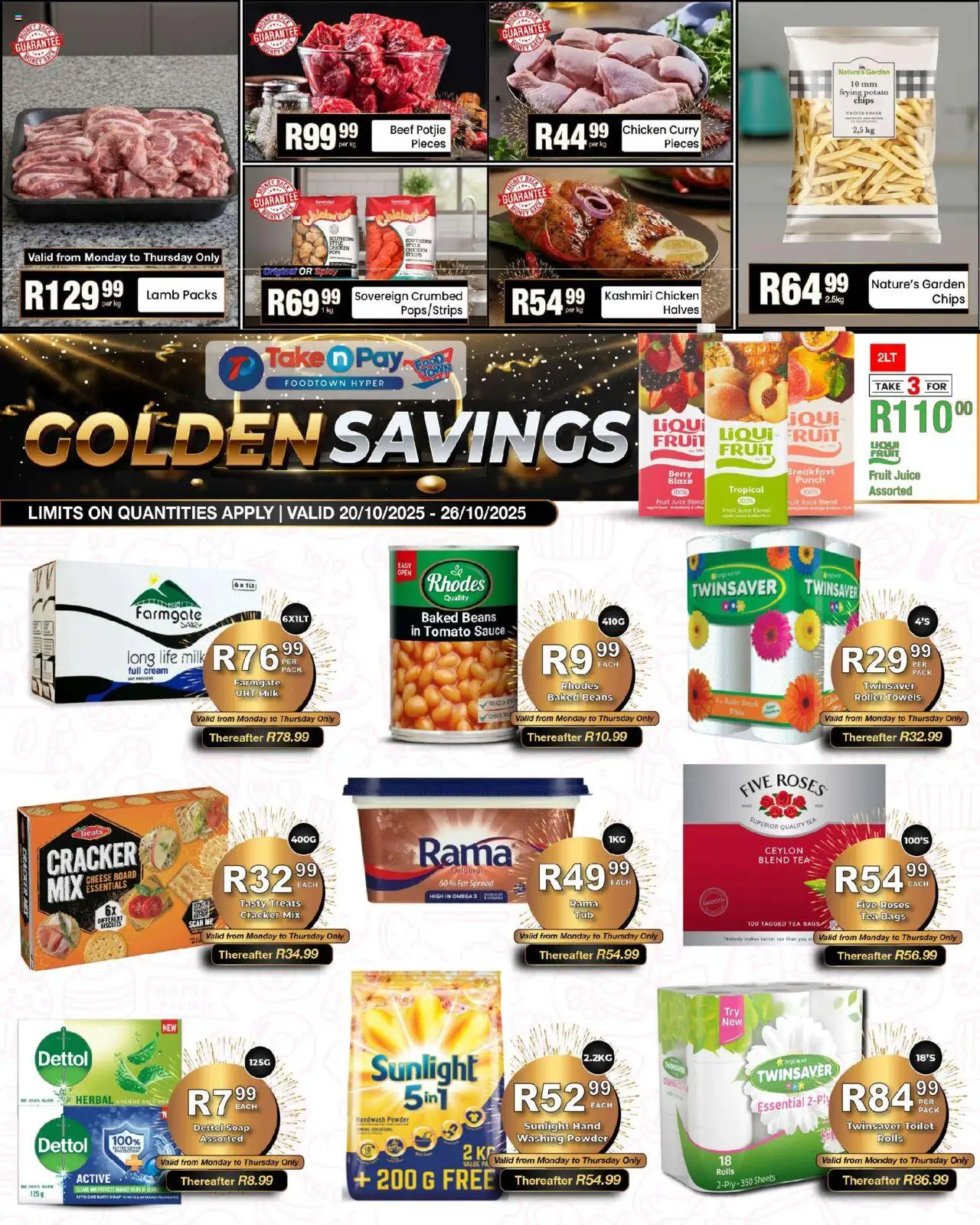 Take n Pay Specials from 20/10 - 26/10/2025 > Promotions