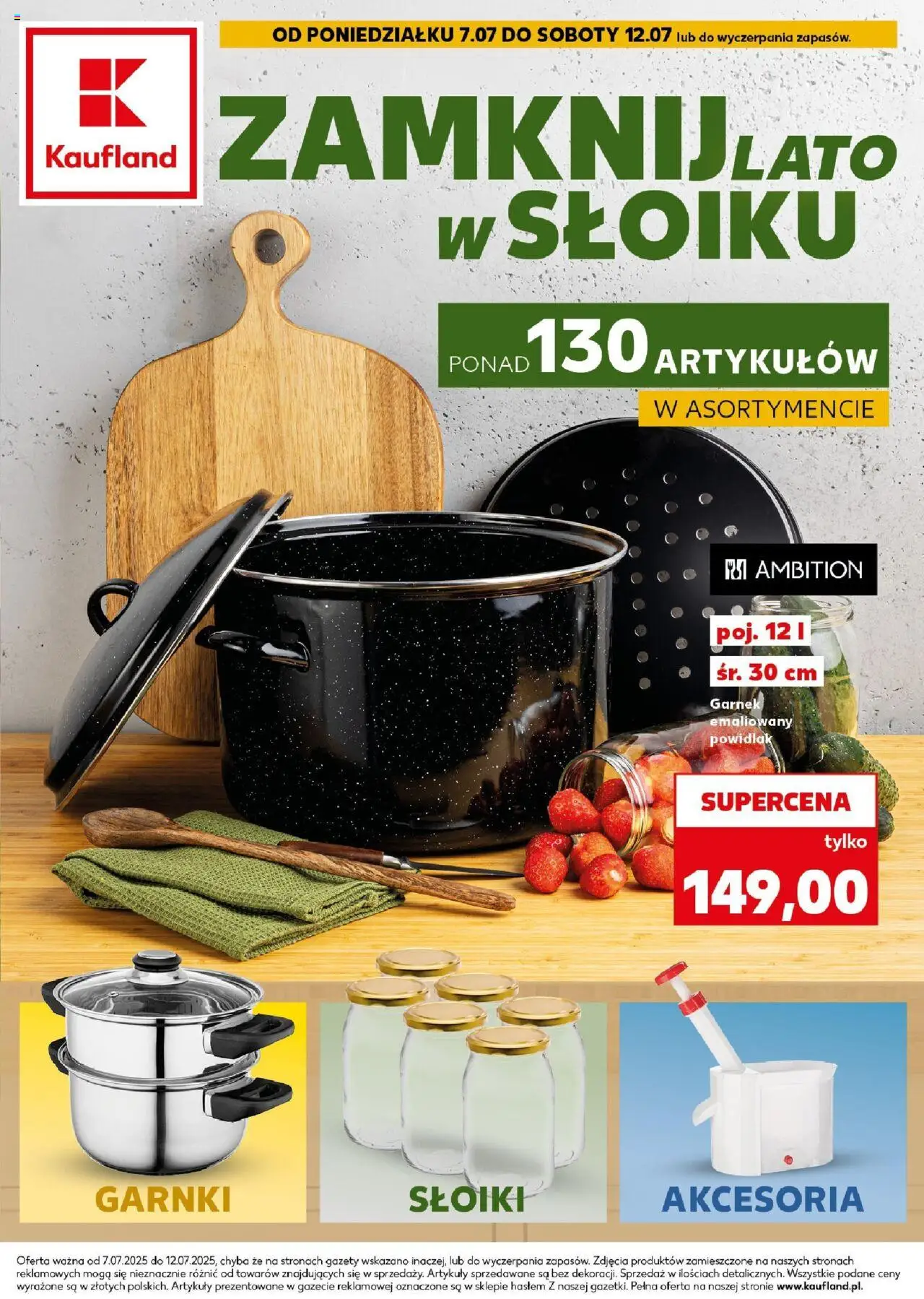 KAUFLAND gazetka promocyjna 07.07.2025 - Promocje - Numer strony 1 - Garnki, Garnek, Gazety