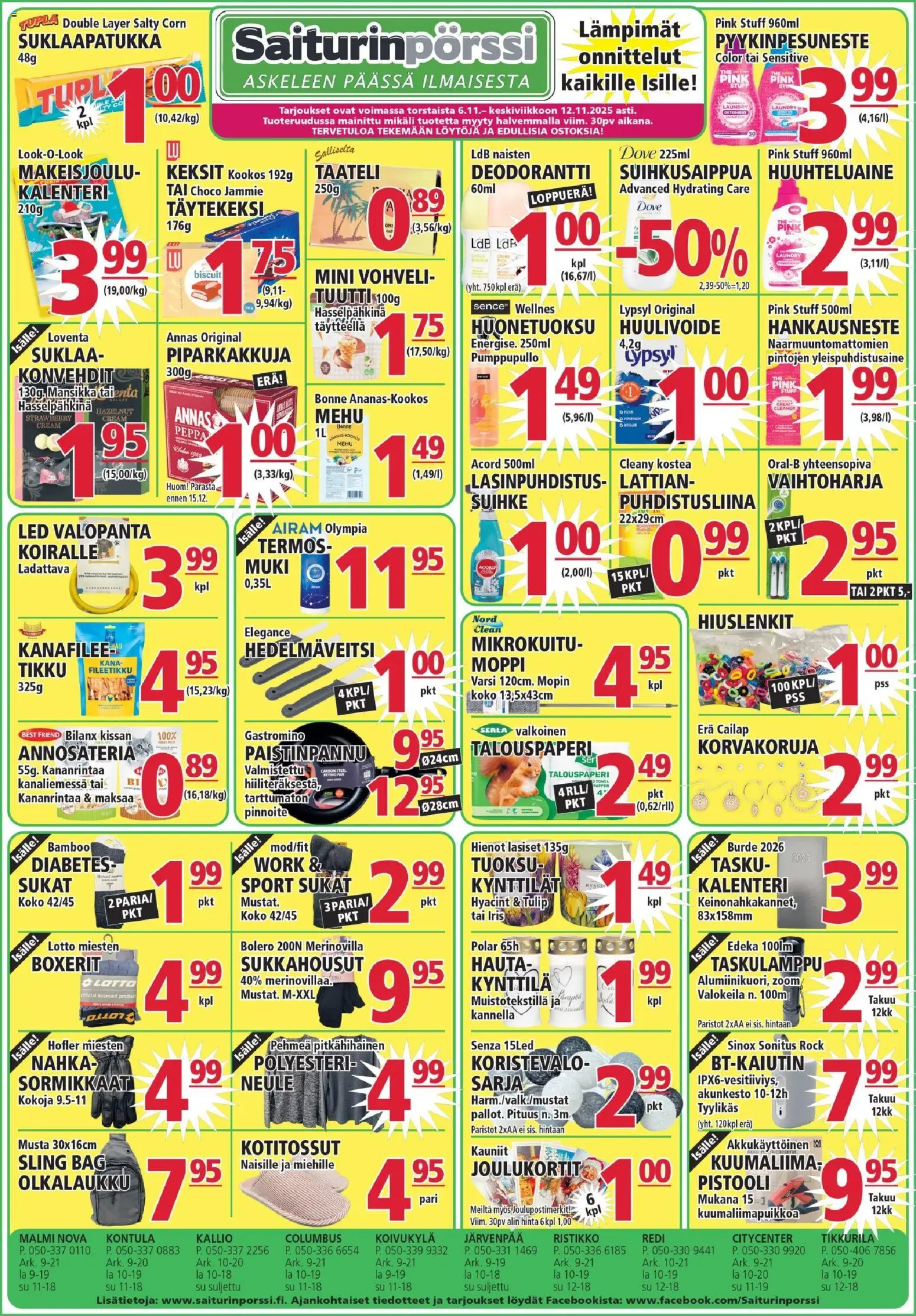 Kaupan Saiturinpörssi Tarjoukset esikatselu, voimassa 06/11/2025