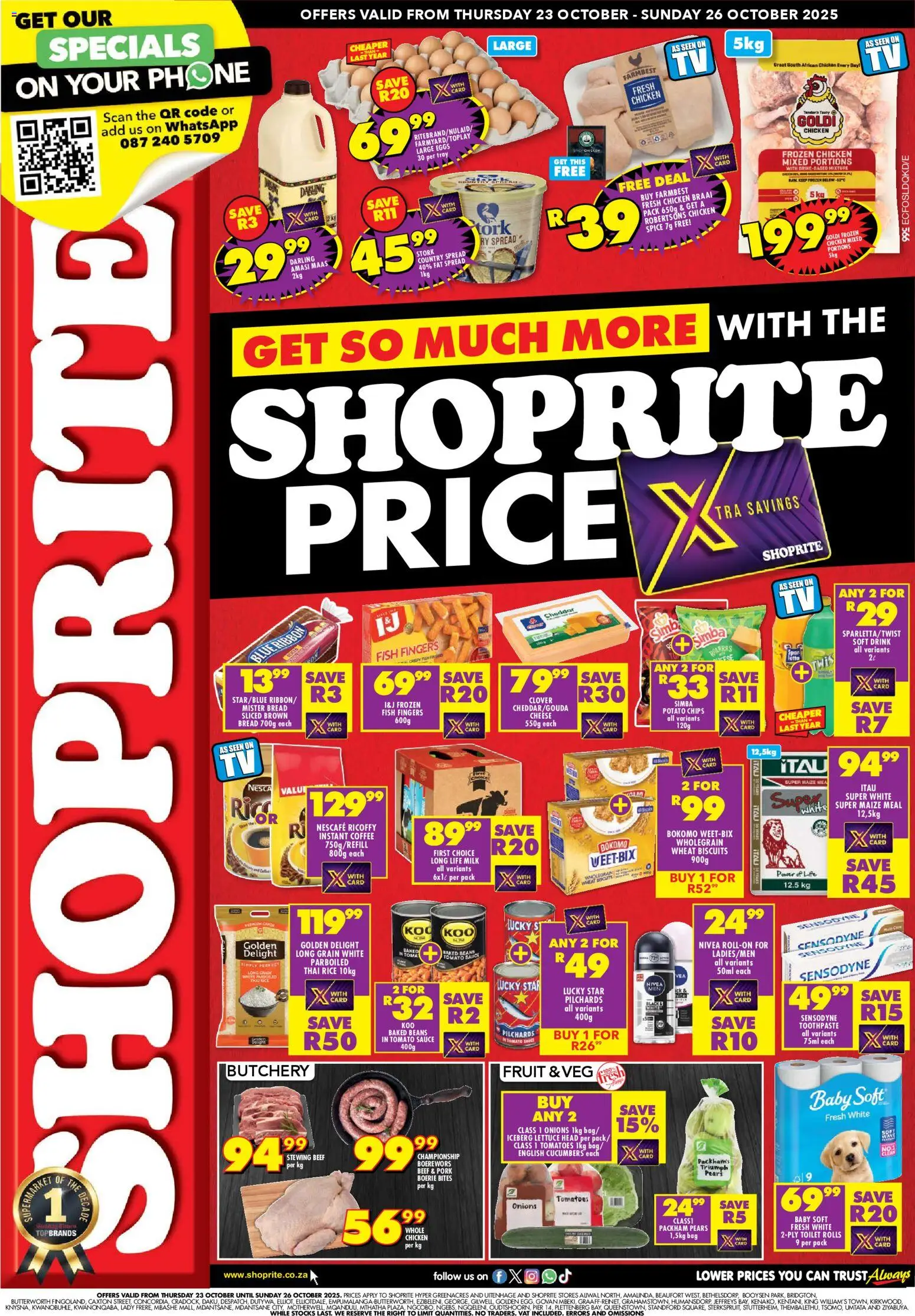 Shoprite Eastern Cape - Shoprite Price 23/10 - 26/10/2025 >> Catalogue