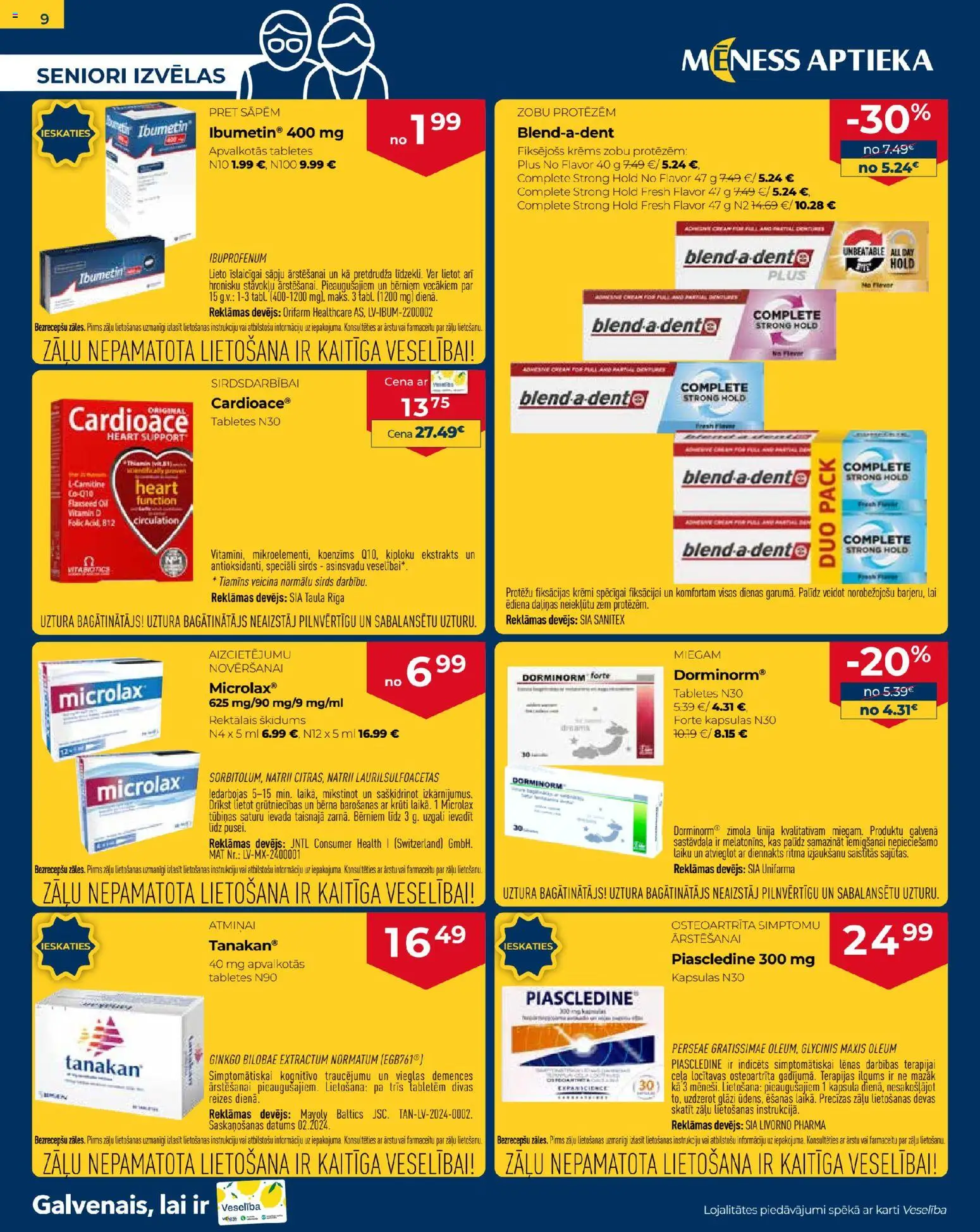 Skatīt Mēness aptieka akciju bukletu, derīgs no 2025.12.01