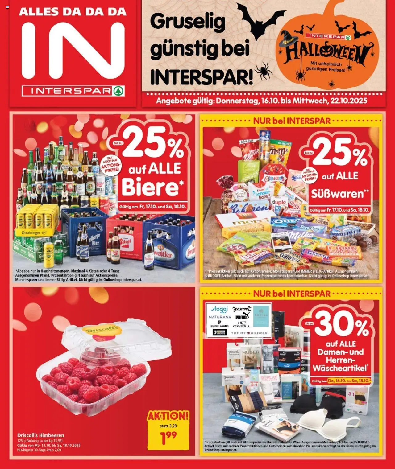  INTERSPAR Flugblatt 16.10.2025 - Angebote "Burgenland Nord" - Seite 1