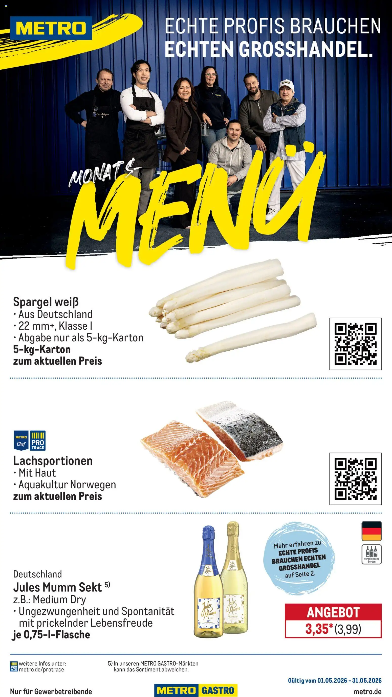 Vorschau von dem Prospekt des Geschäftes Metro, gültig ab dem 01.05.2026