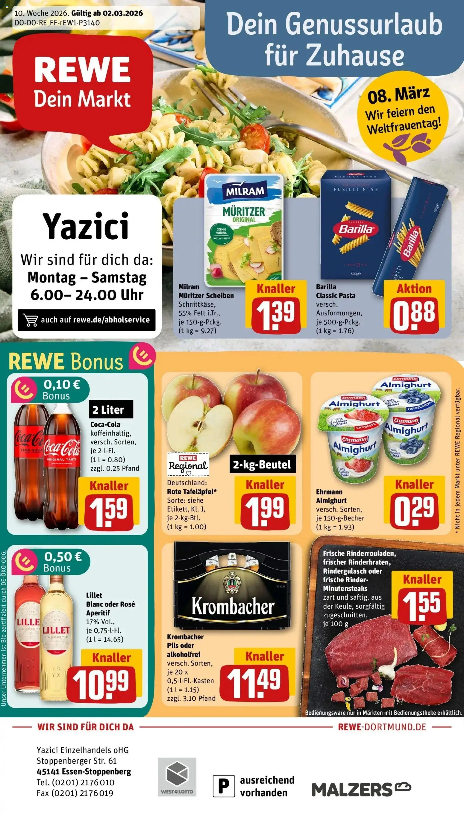 Vorschau von dem Prospekt des Geschäftes Rewe, gültig ab dem 02.03.2026