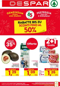 Anteprima dell'opuscolo Volantino Bolzano dal negozio Despar valido da 04/09/2025