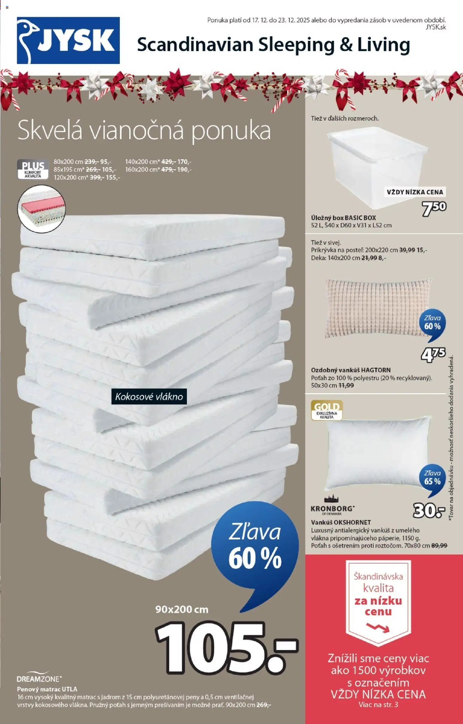 Náhľad JYSK letáku platného od 17.12.2025