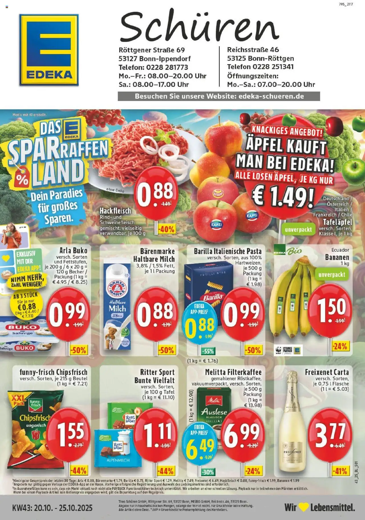 EDEKA Prospekt ab 19.10.2025 - Prospekt Bonn-Ippendorf Online