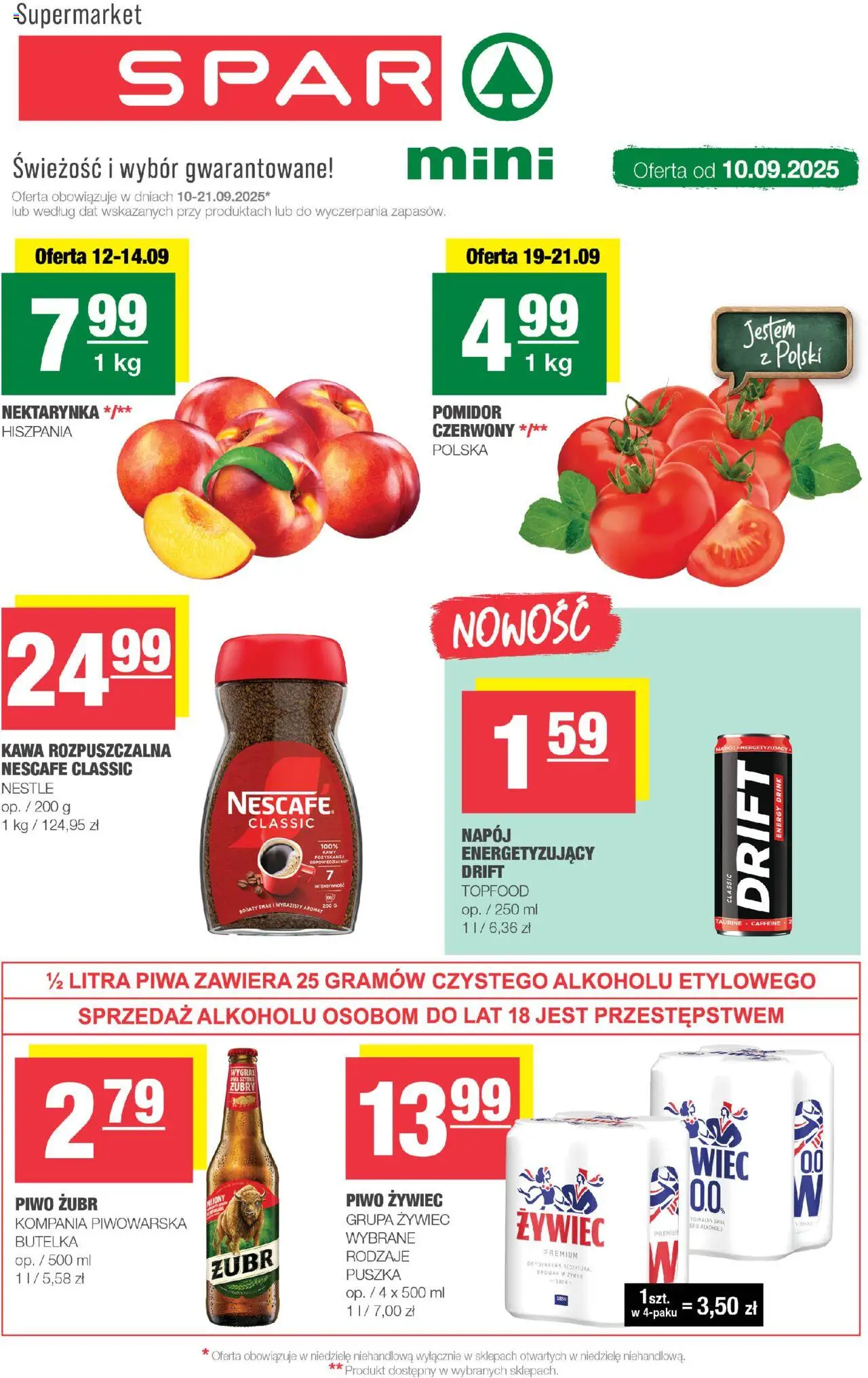 Spar Spar Mini od 10.09.2025 - Nowa Gazetka - Numer strony 1