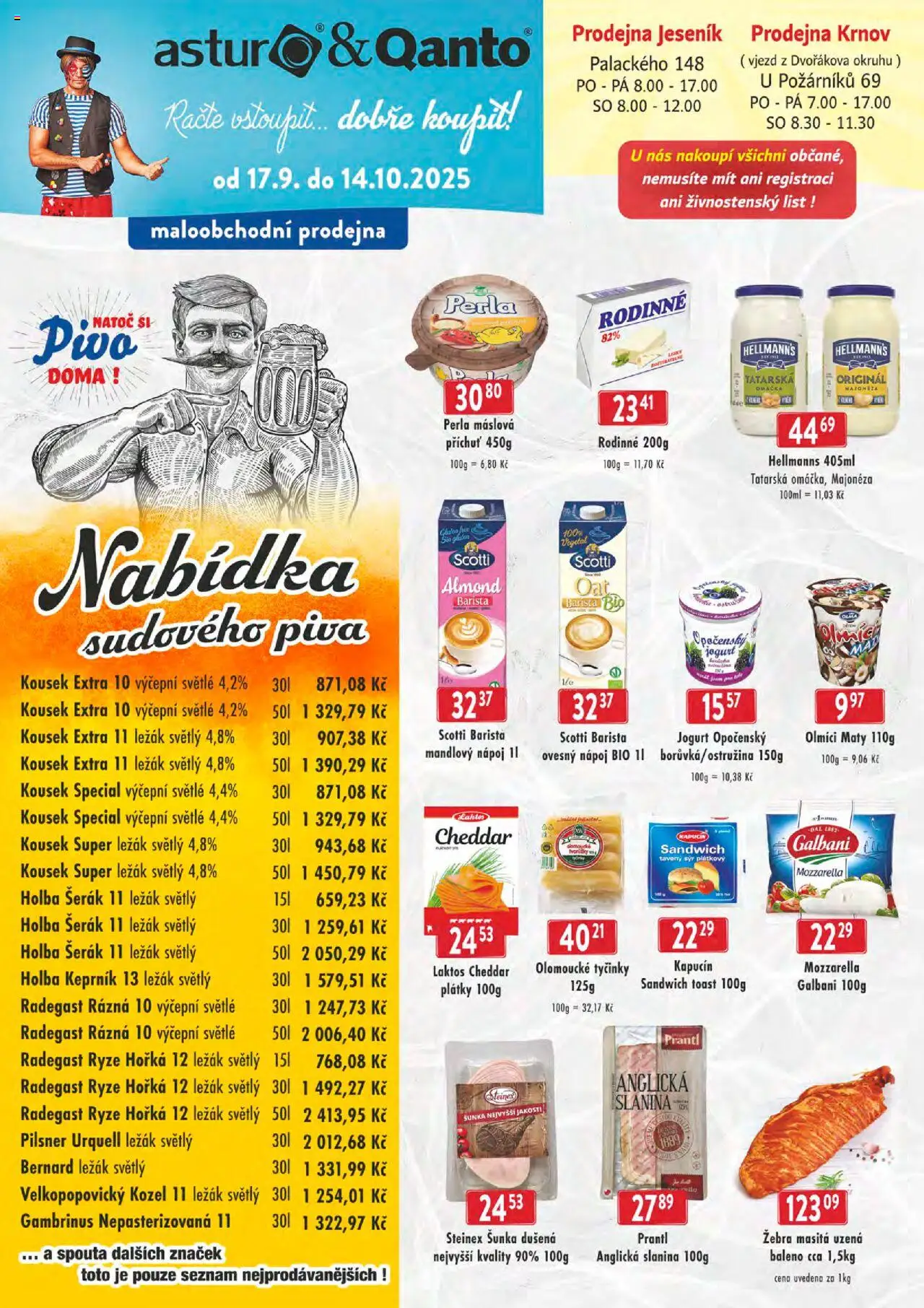  Astur & Qanto Leták - cash&carry Jeseník, Krnov (17.09.2025 - 14.10.2025)