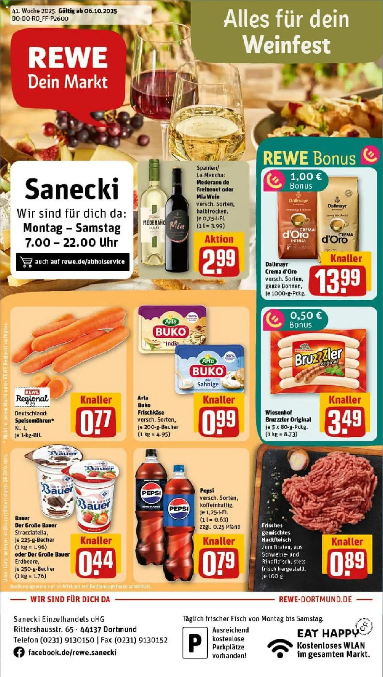 REWE Prospekt ab 06.10.2025 nächste Woche - Prospekt Dortmund	