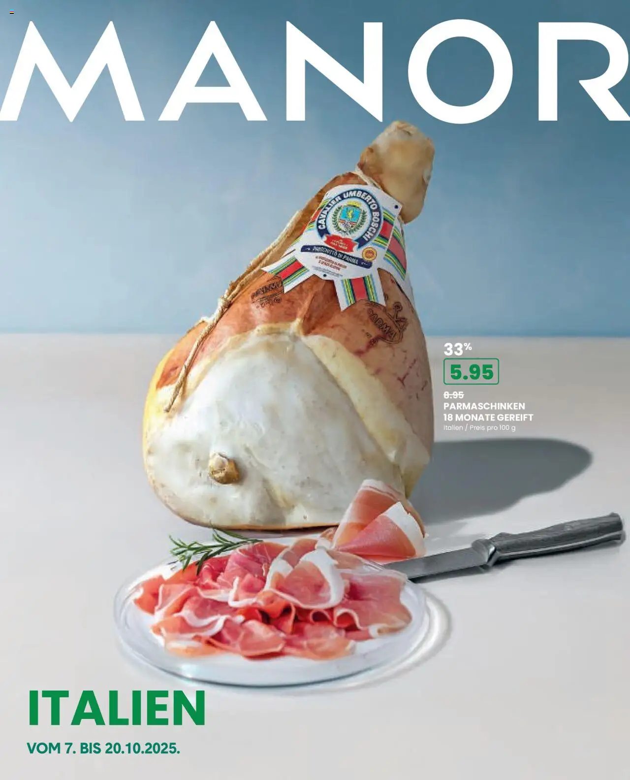 Manor Aktionen Italien ab 07.10.2025 - Seitennummer 1