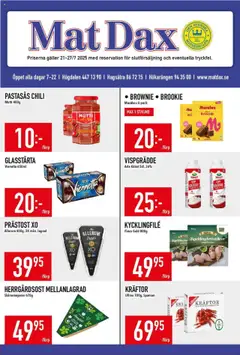Förhandsgranska reklamblad Aktuella reklamblad Matdax från butik Matdax gäller från 21/07/2025