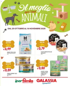 Anteprima dell'opuscolo Volantino Iper Animali dal negozio Galassia valido da 20/10/2025