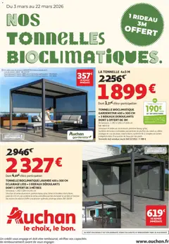 Voorbeeld van Auchan Tonnelles bioclimatiques van winkel Auchan geldig vanaf 03/03/2026