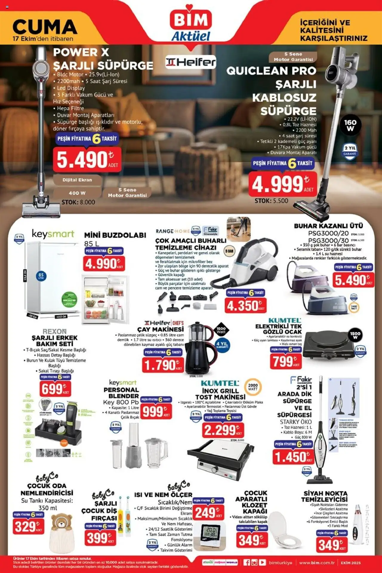 BİM Katalog bu hafta (17 Ekim 2025) - Aktüel Broşür - Sayfa numarası 1